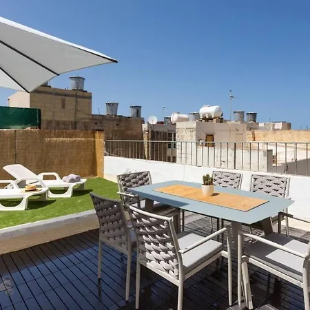 度假居 Townhouse With Dreamy Terrace 瓦莱塔
